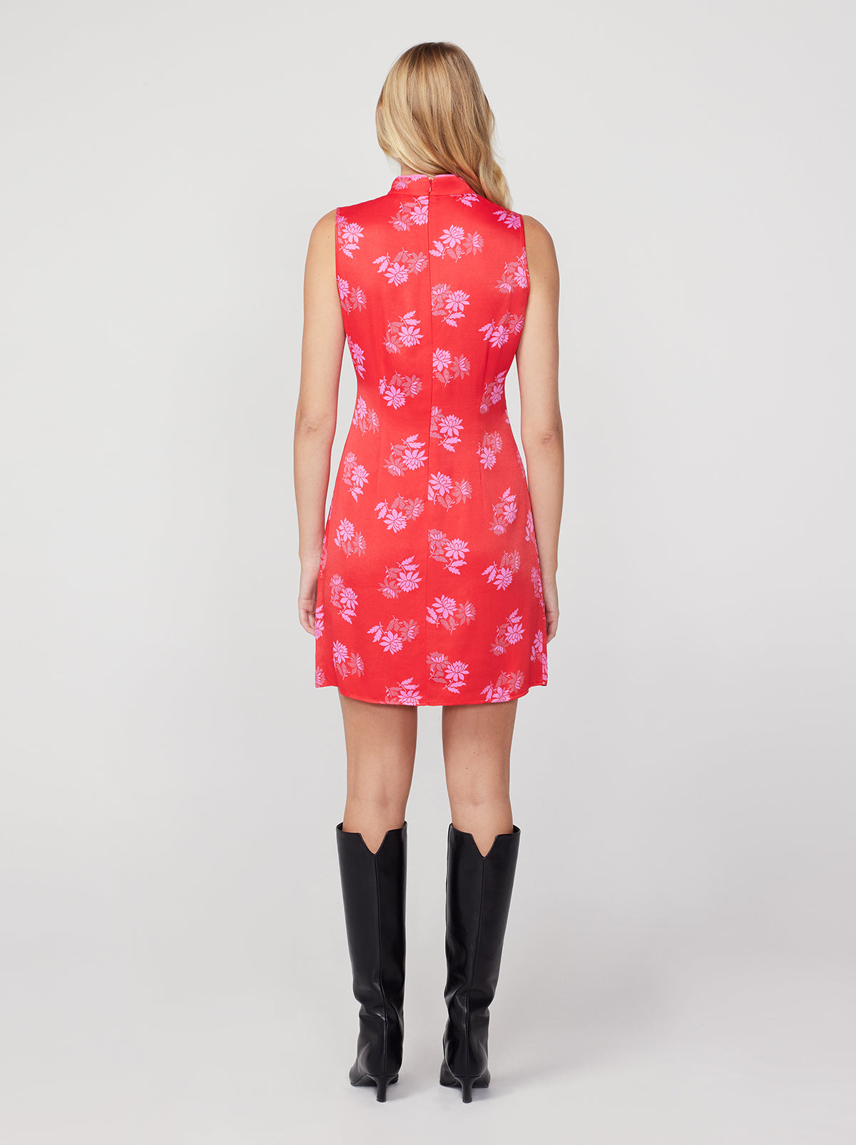 Aubrey Red Floral Mini Dress By KITRI Studio