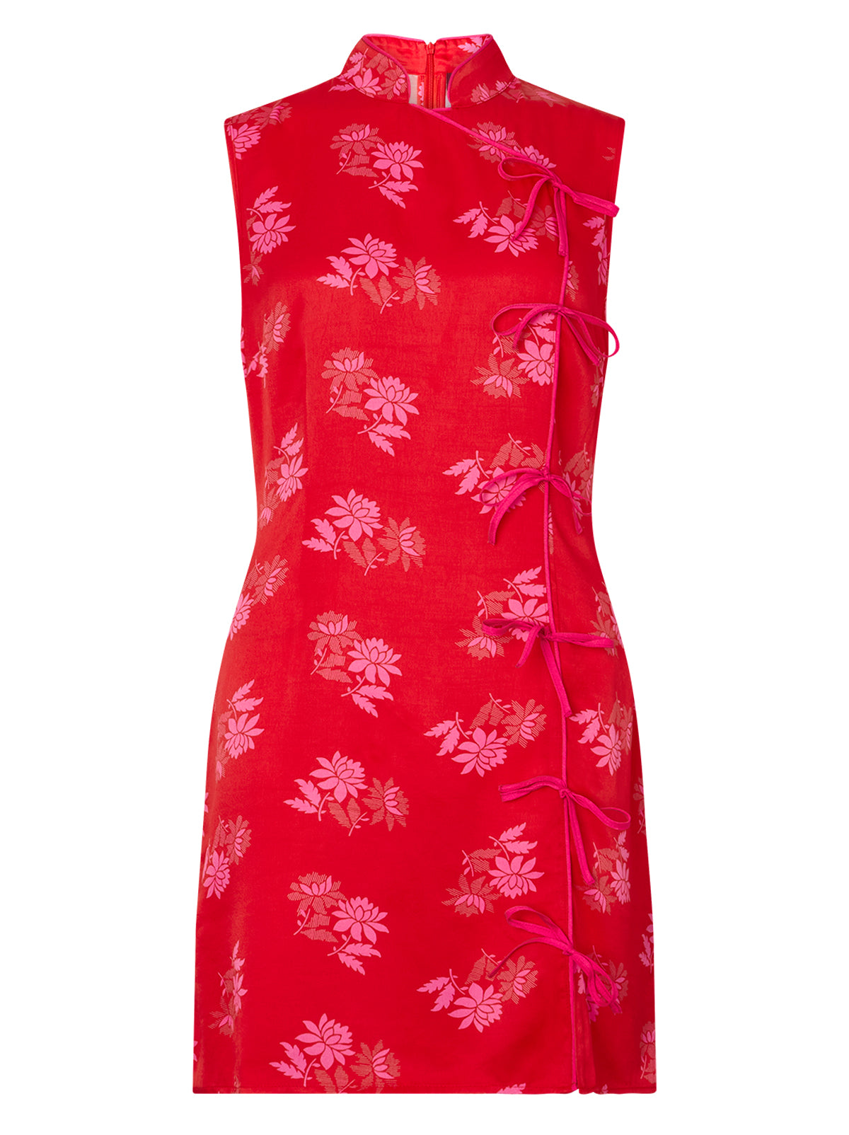 Aubrey Red Floral Mini Dress By KITRI Studio