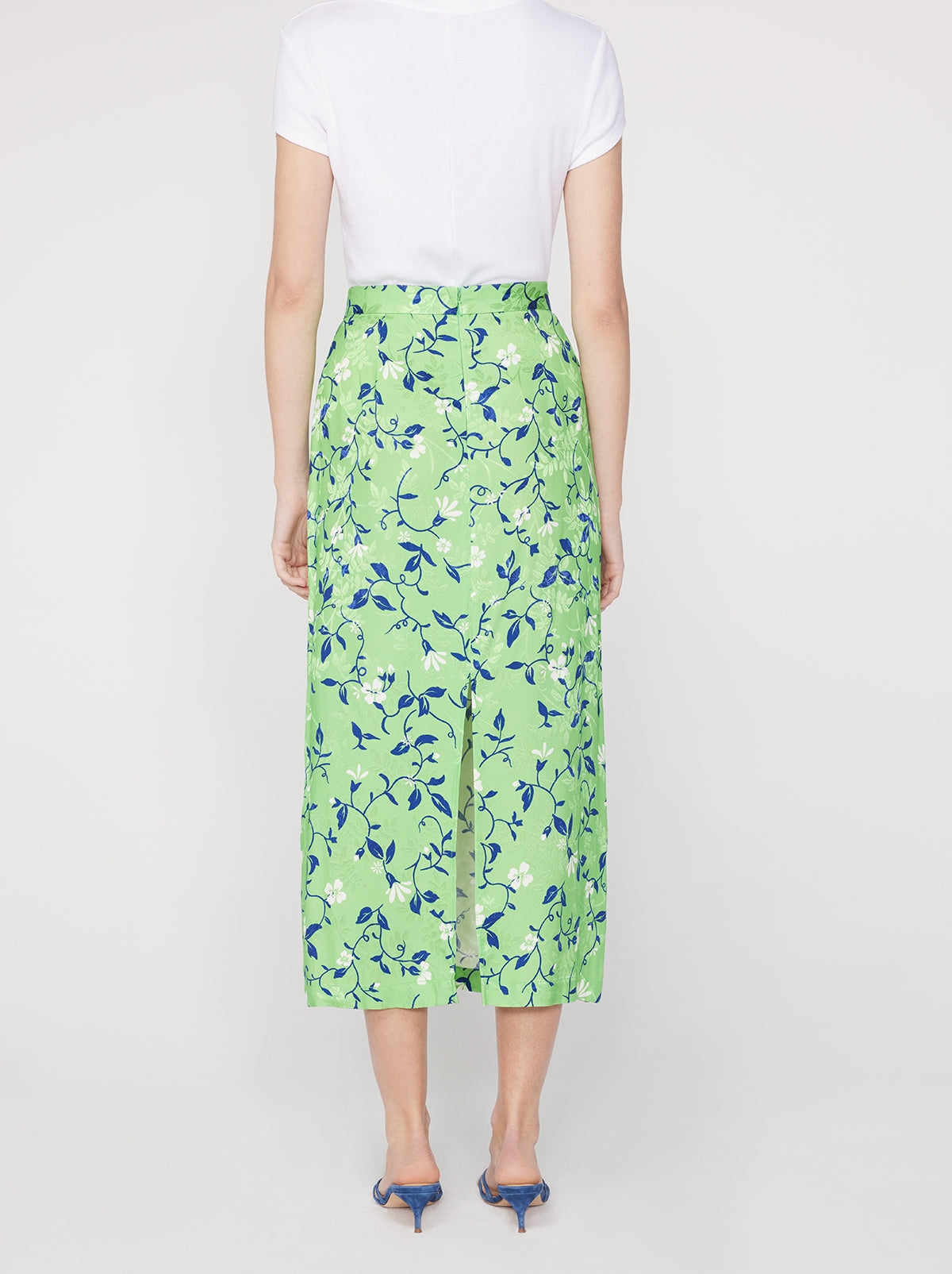 Laurel Green Vine Print Skirt By KITRI Studio