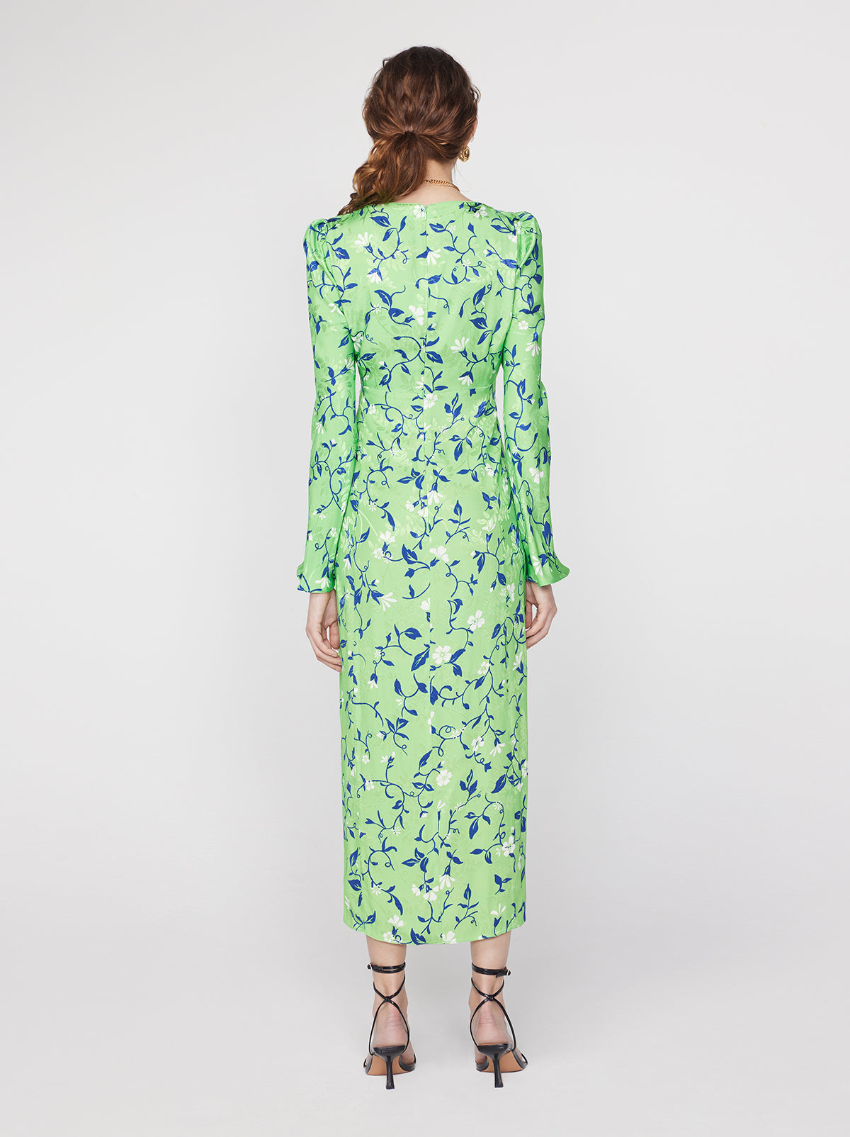 Rhonda Green Vine Print Dress By KITRI Studio