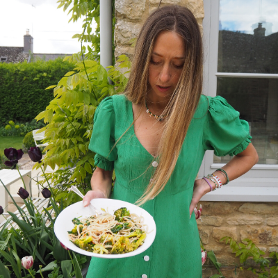 Broccoli Pasta with Pangrattato and Chilli Oil by Nina Parker