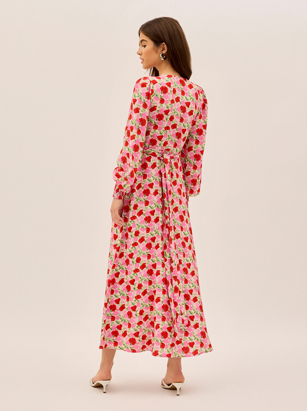 Aurora Pink Floral Print Dress