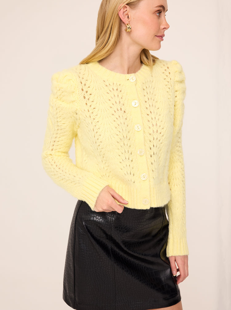 Matilda Lemon Knit Cardigan