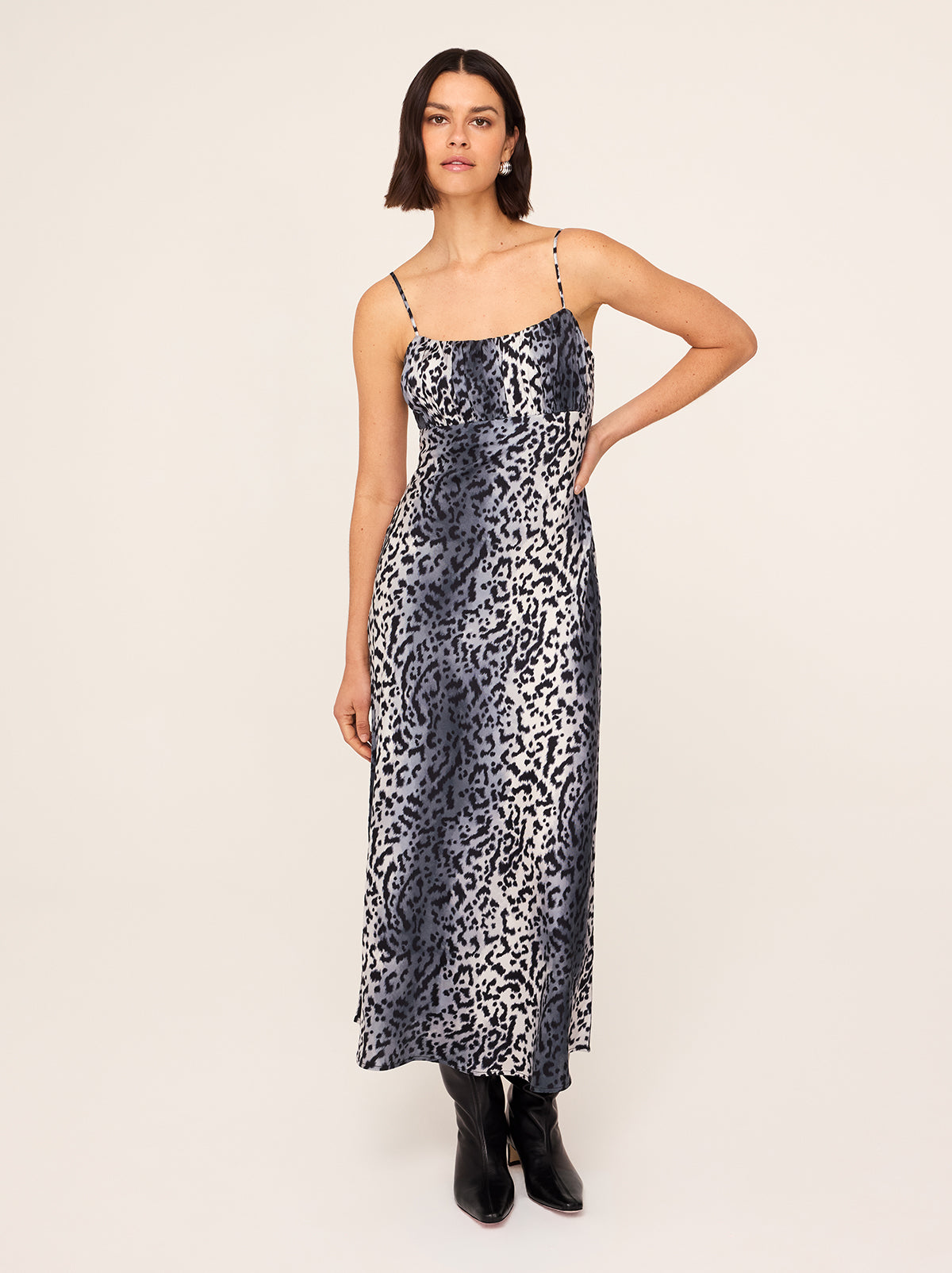 Velma Snow Leopard Print Dress