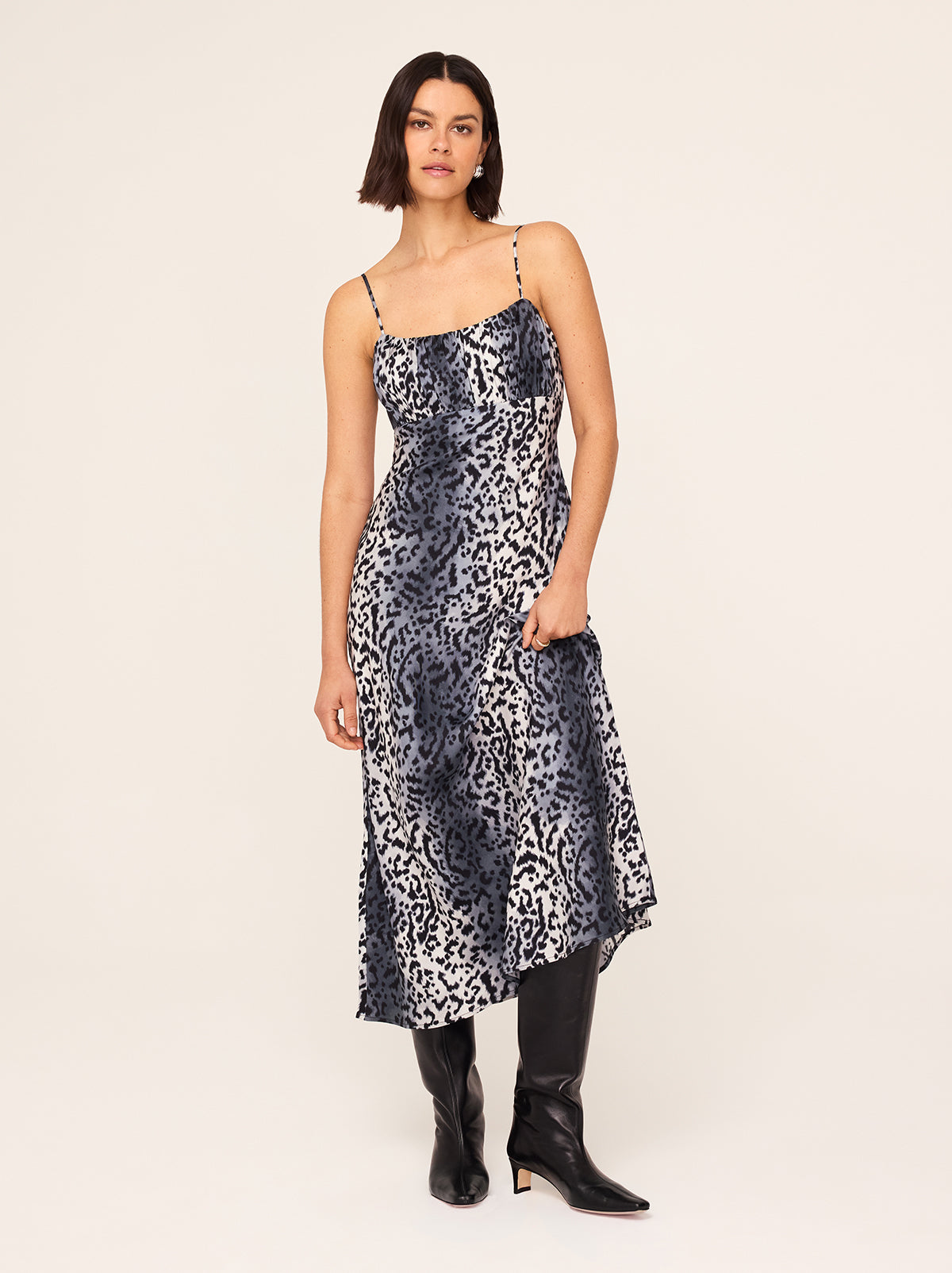 Velma Snow Leopard Print Dress