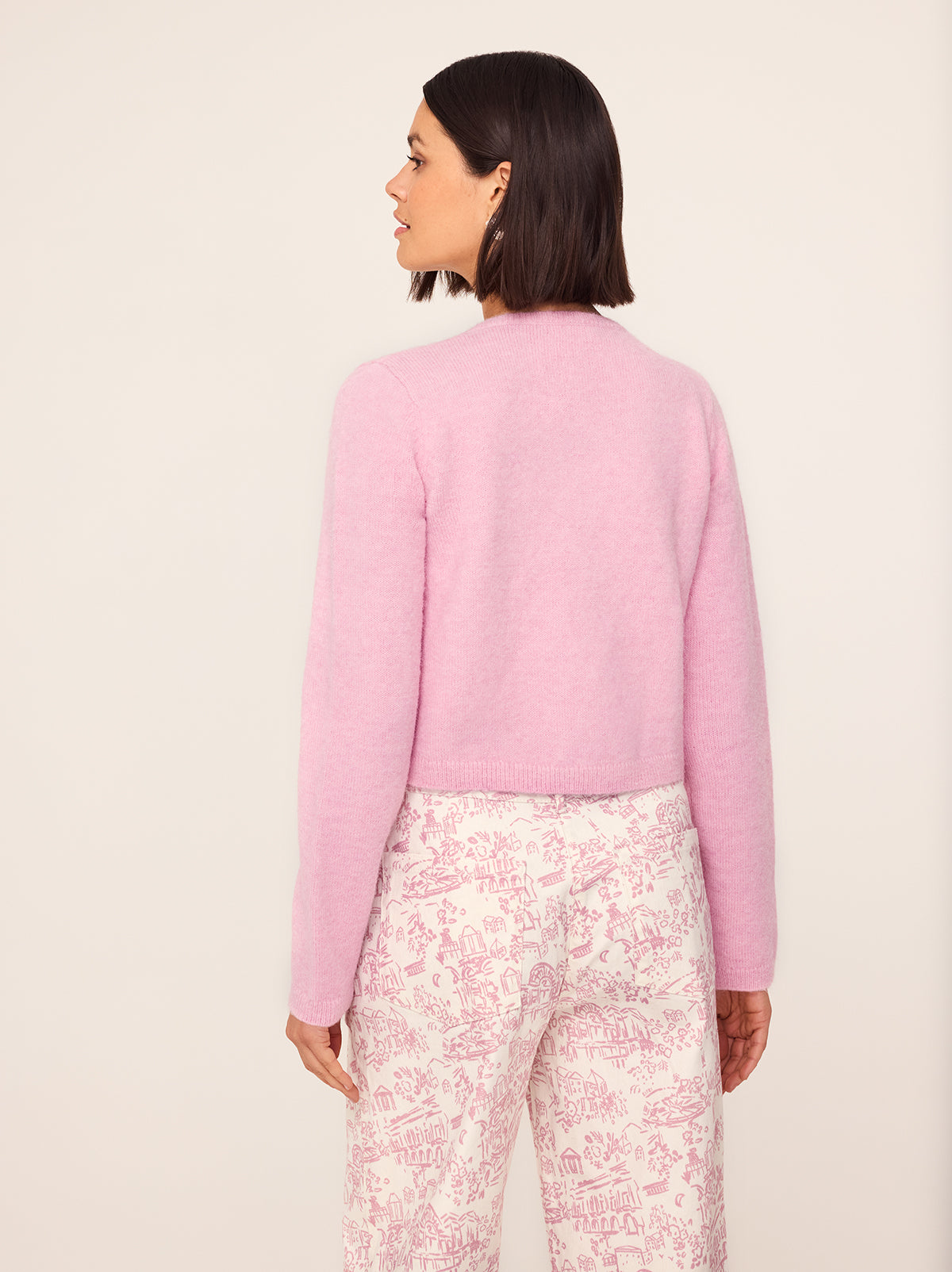 Carmel Pink Knit Cardigan