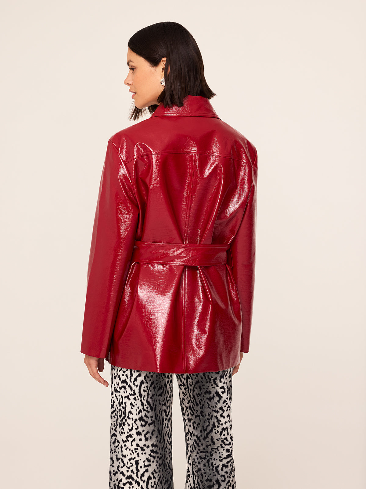 Beatrix Red Vinyl Jacket