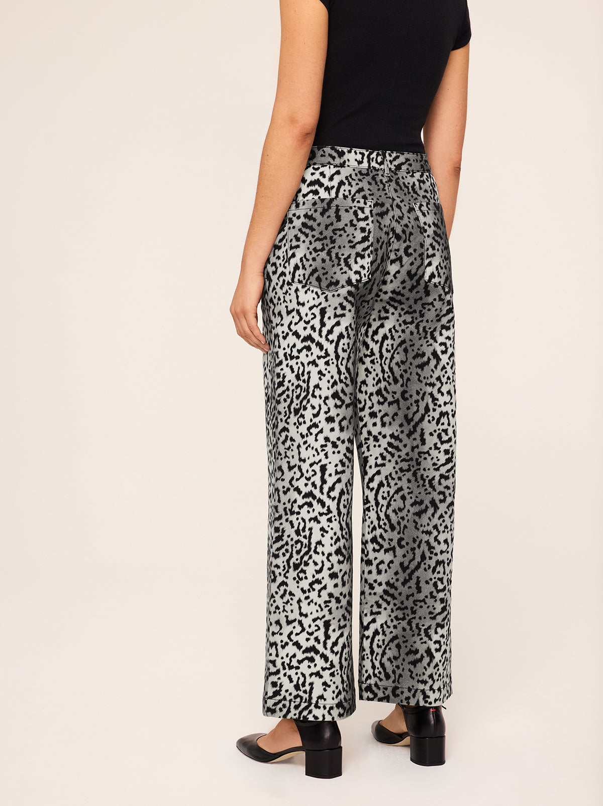 Remi Snow Leopard Print Trousers