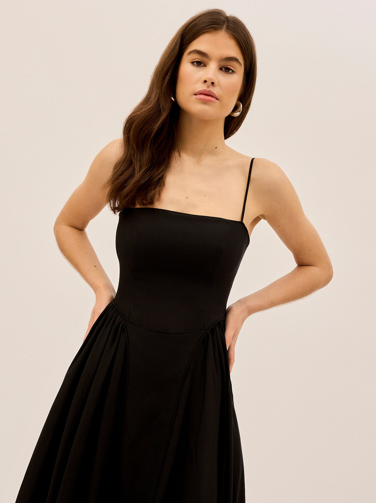 Alberta Black Linen Blend Dress