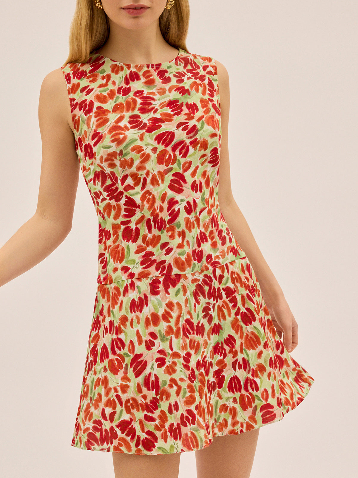 Aimee Tulip Print Mini Dress