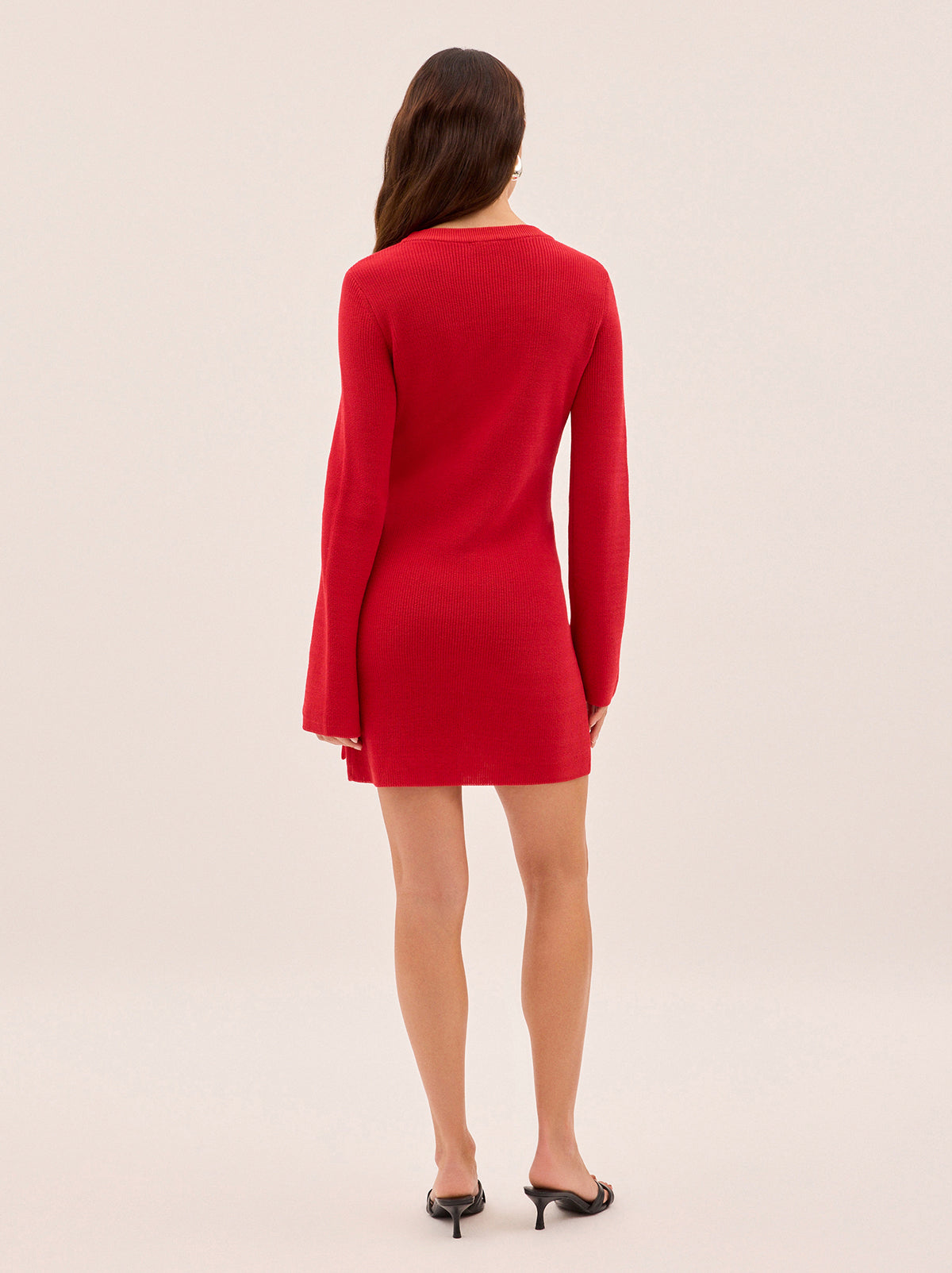 Anouk Red Knit Mini Dress