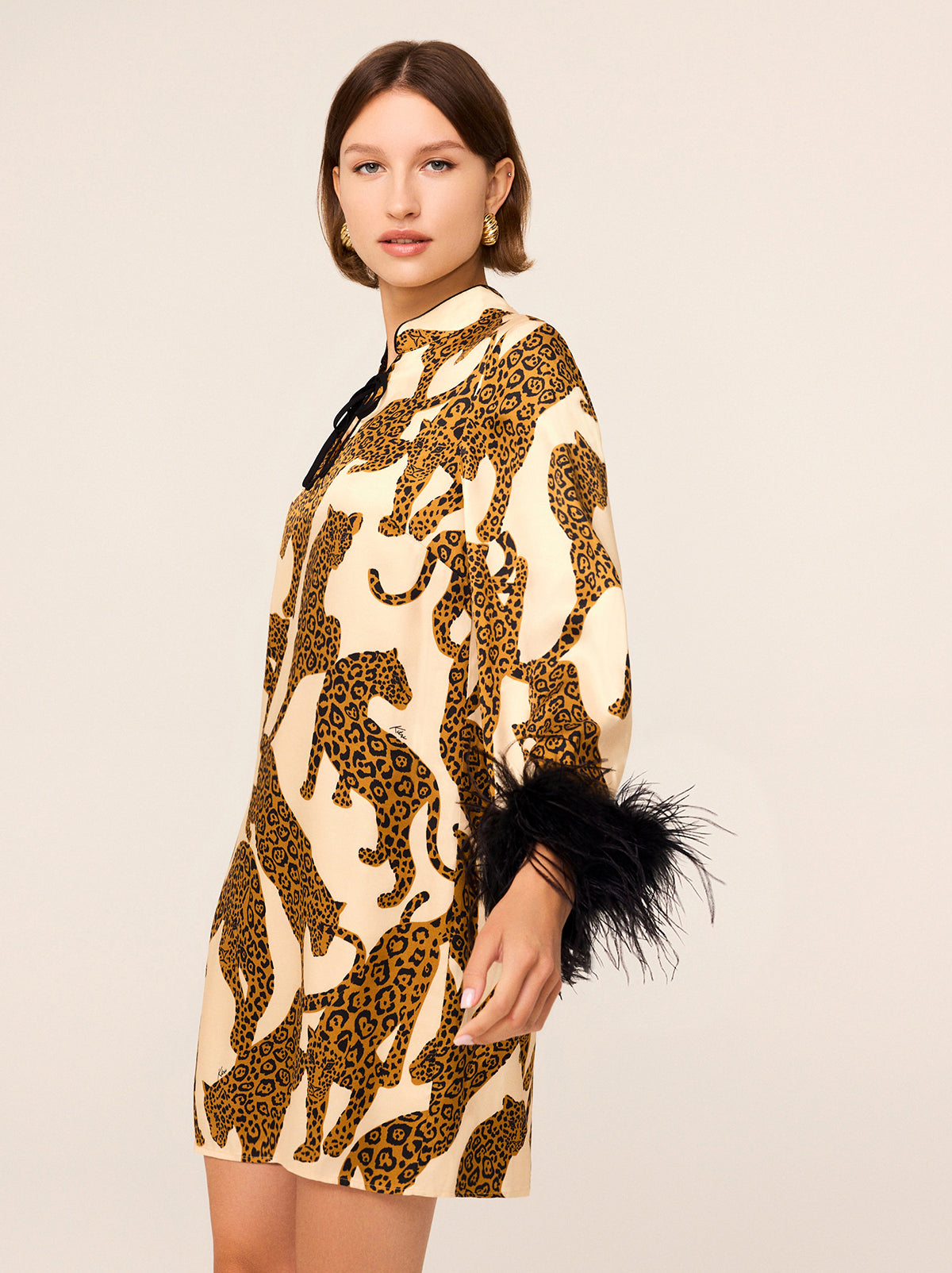 Animal Print Dress Mini Robe Leopard Carlotta Leopards Print Mini
