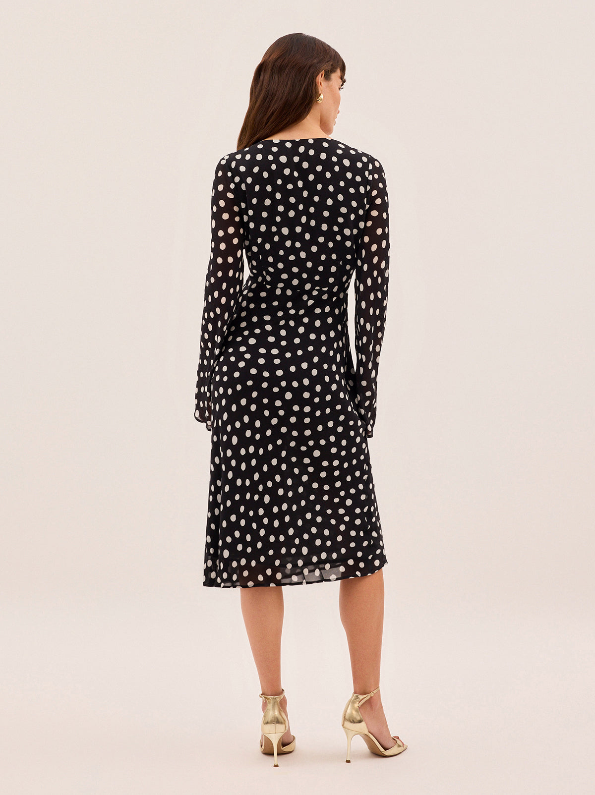 Carrie Black Polka Dot Dress