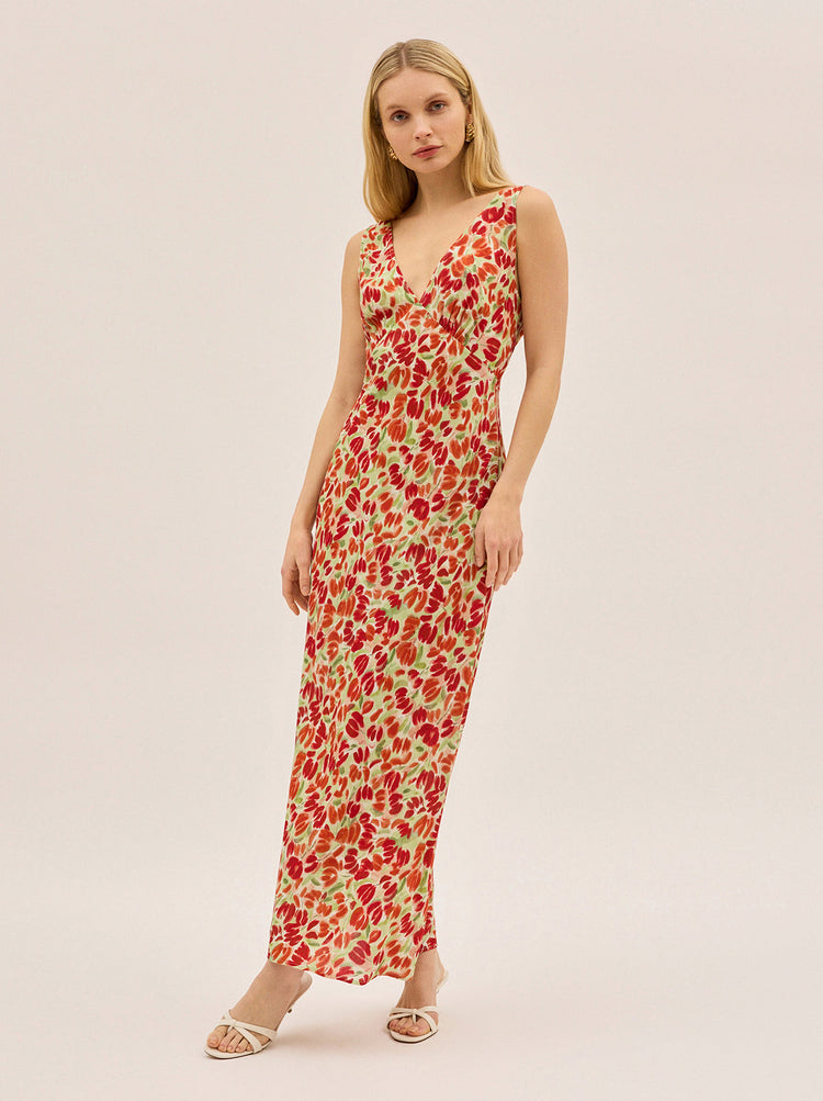 Danna Tulip Print Dress