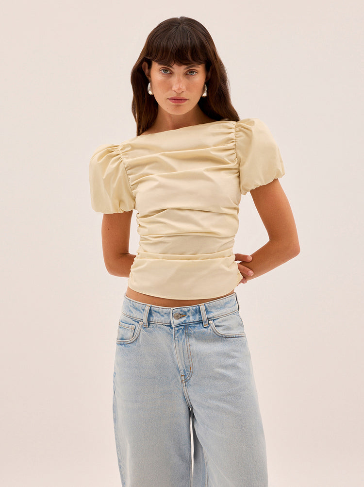 Nyla Vanilla Cotton Top