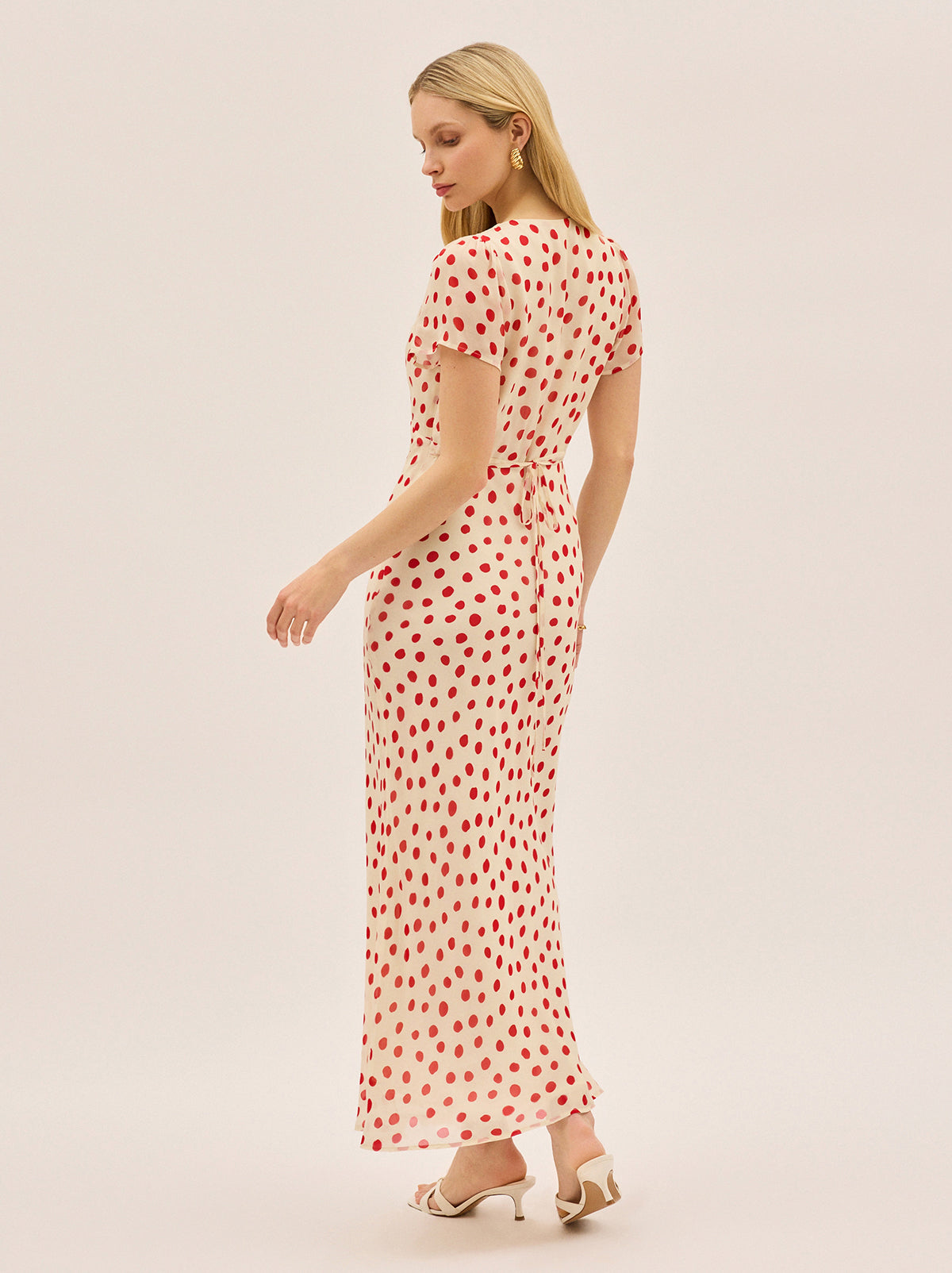 Talia Red Polka Dot Dress
