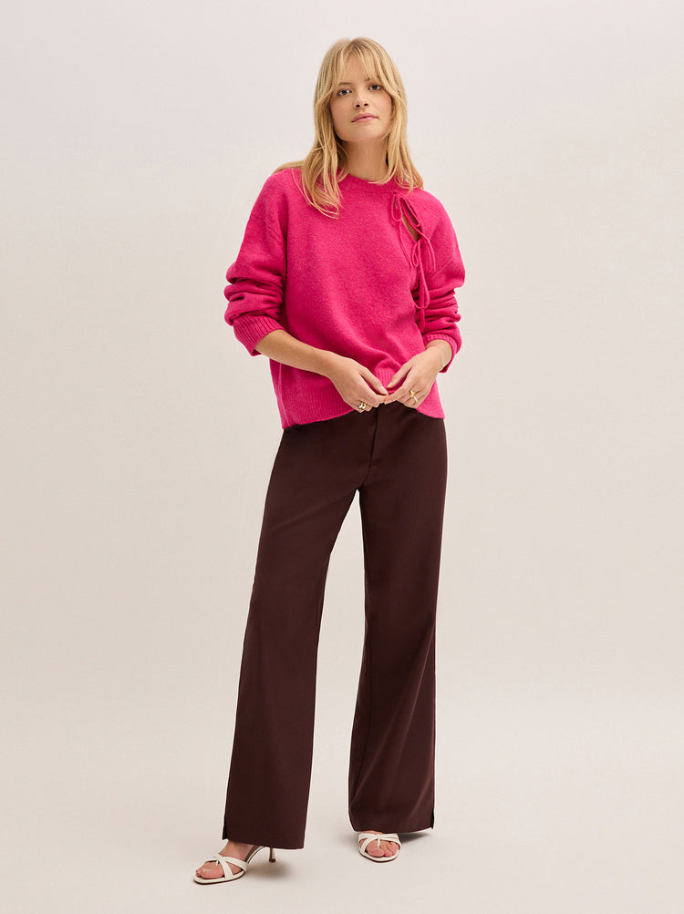 Alana Pink Knit Jumper By KITRI Studio