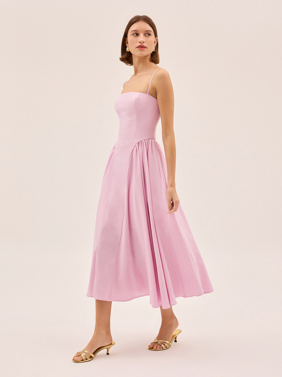 pink linen dress australia Florence Dress