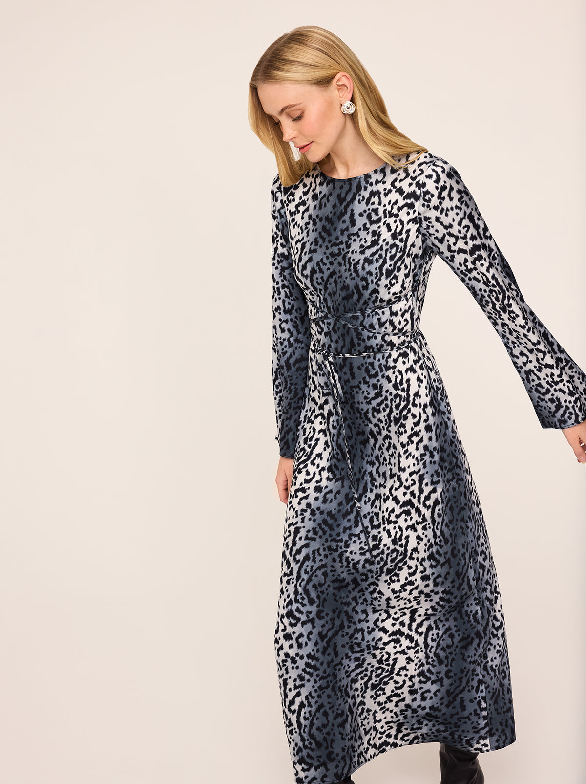 Alexa Snow Leopard Print Dress Alexa Snow Leopard Print Dress