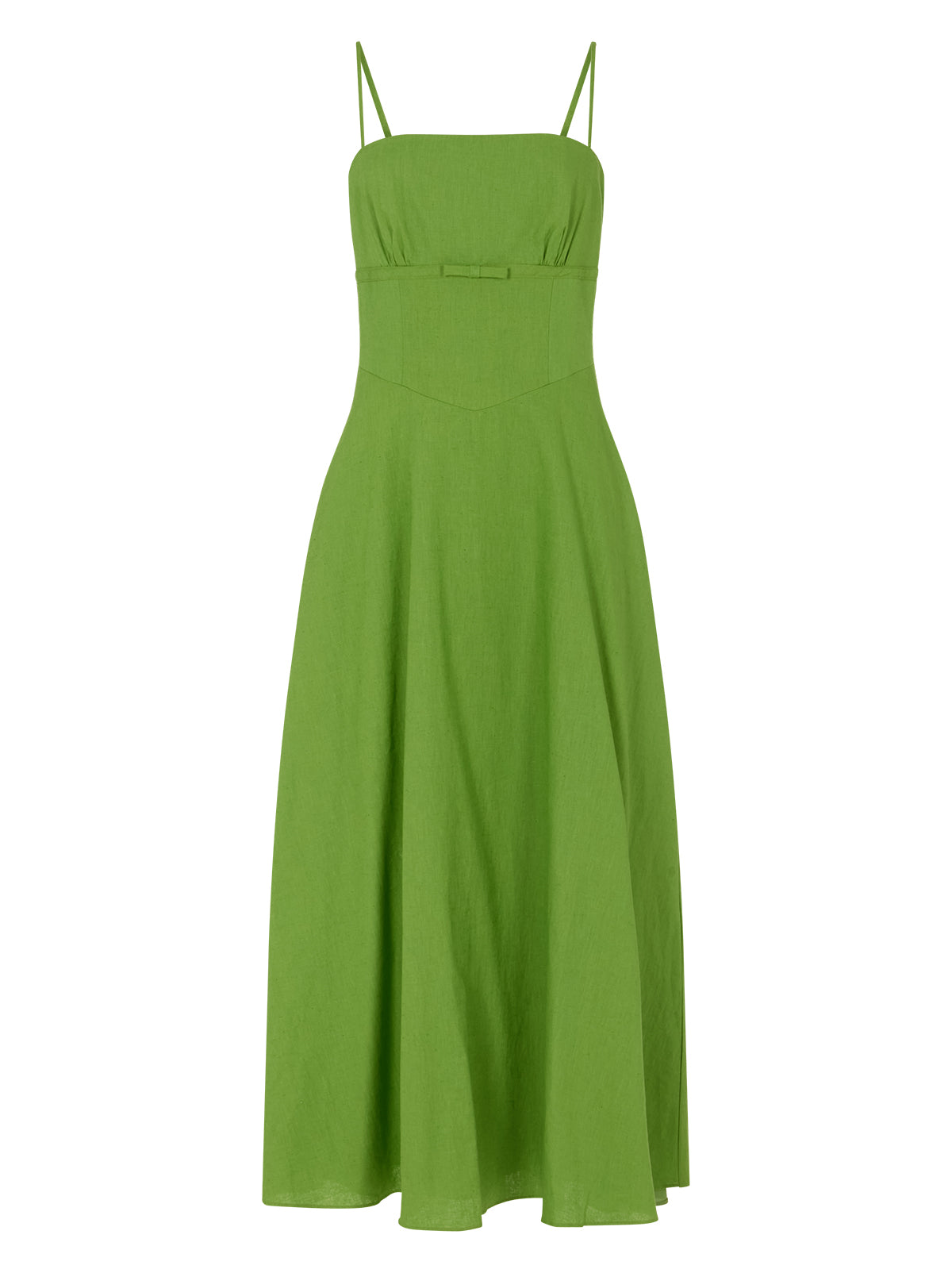 Ally Meadow Green Cotton Linen Dress | KITRI Studio Ally Meadow Green Cotton Linen Dress | KITRI Studio