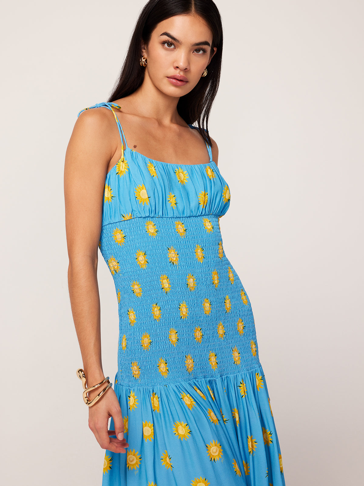 Blue sunflower dress hotsell