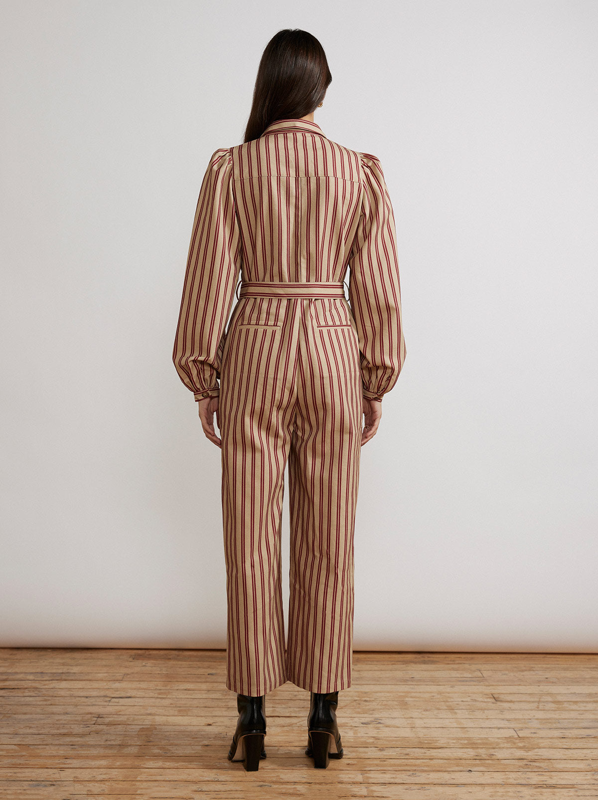 Angie Striped Canvas Jumpsuit By KITRI Studio