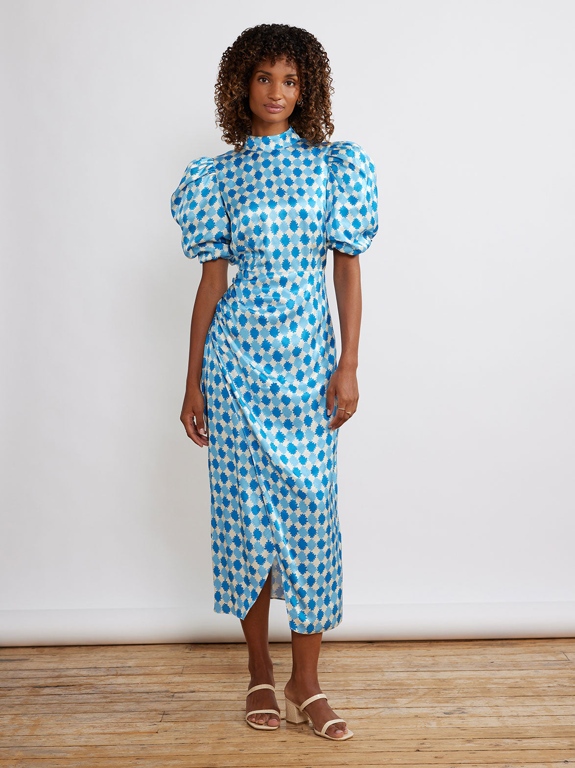 Blue and hotsell white check dress