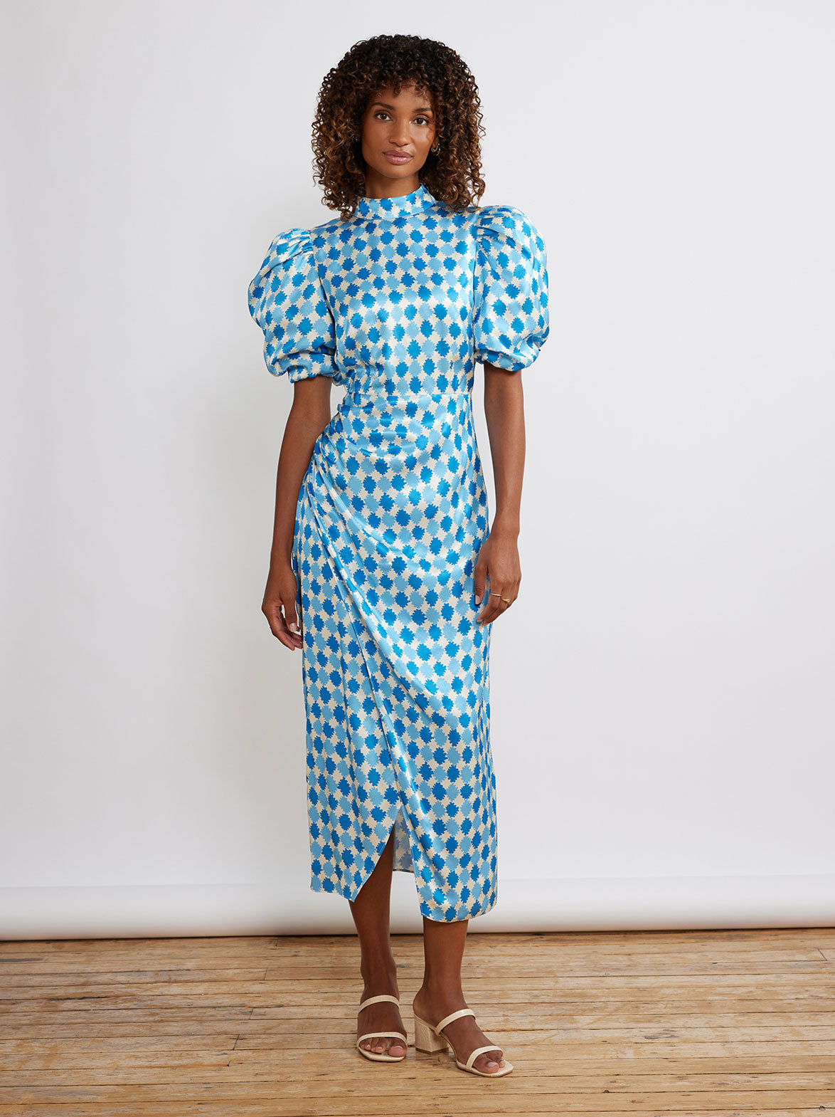 Annabelle Blue Picnic Check Dress by KITRI Studio