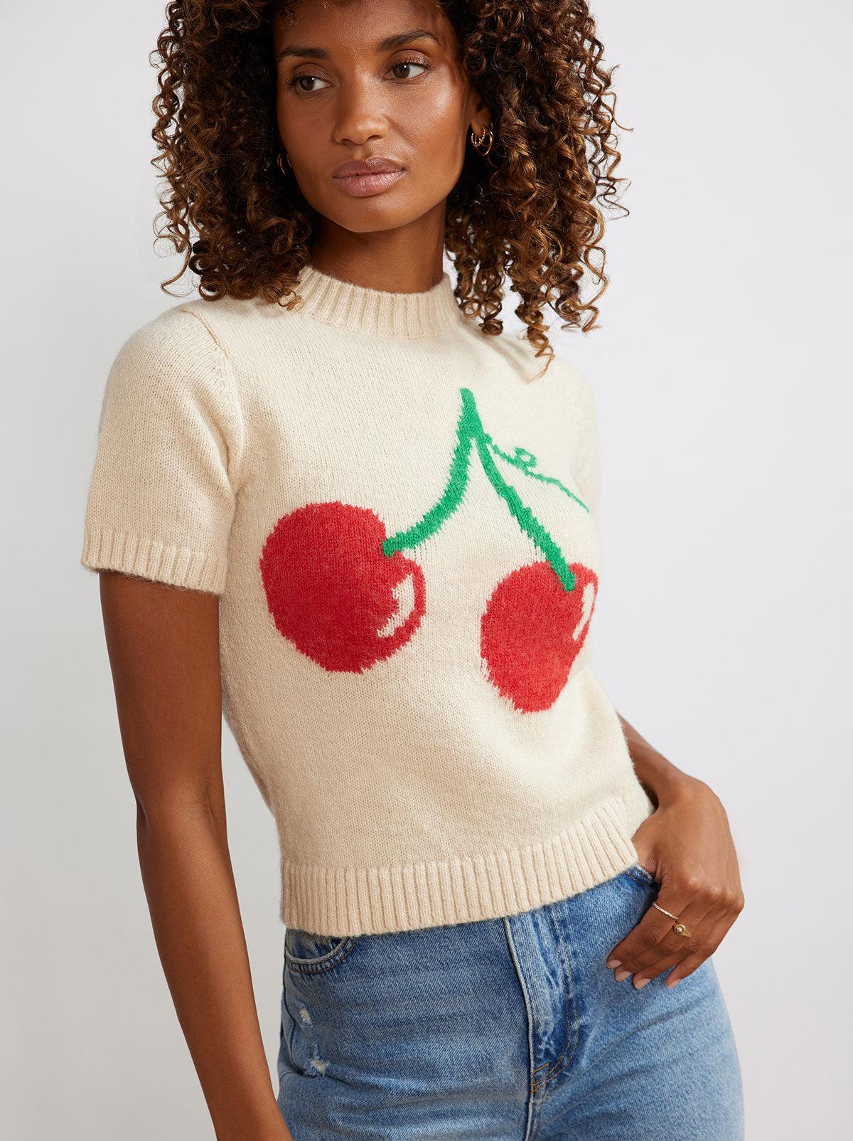 Cherry sweater deals