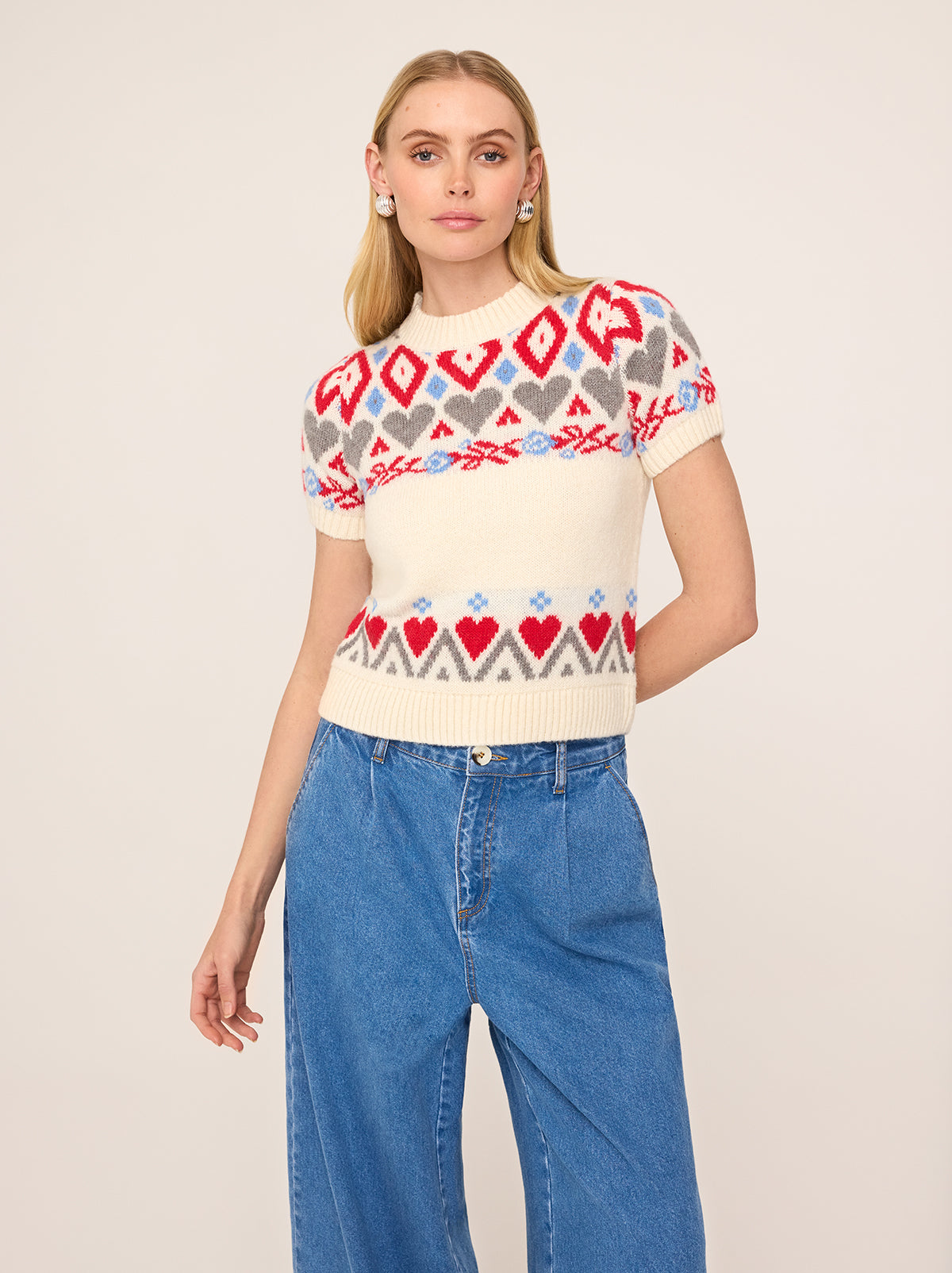Ara Fairisle Knit Top By KITRI Studio