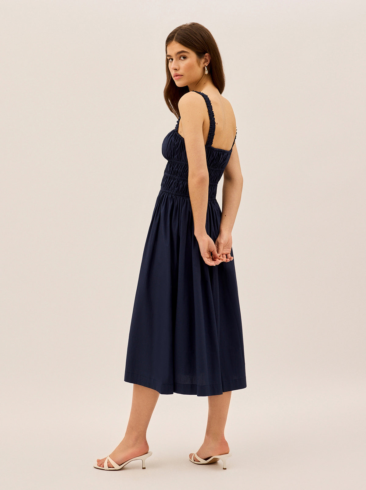 arya midi dress ARYA Safari Linen Midi Dress, in Black BrunnaCo