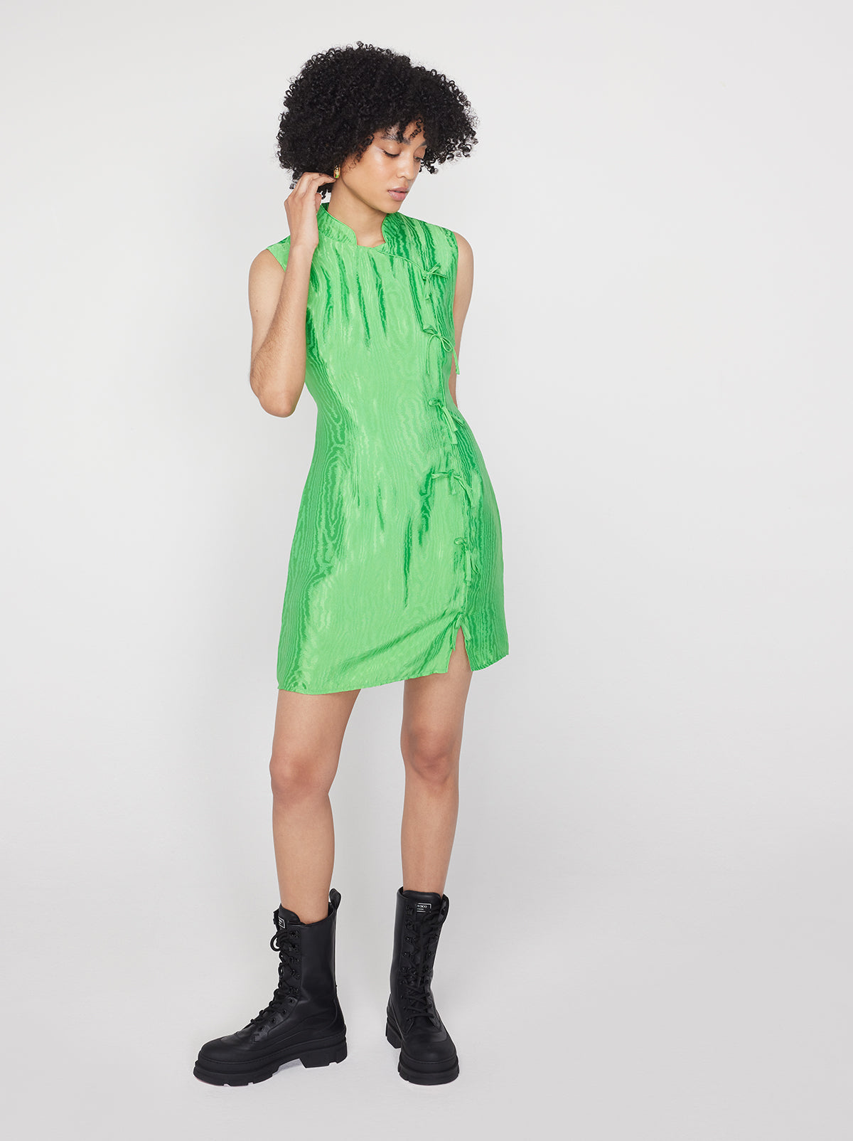 Lime green outlet mini dress