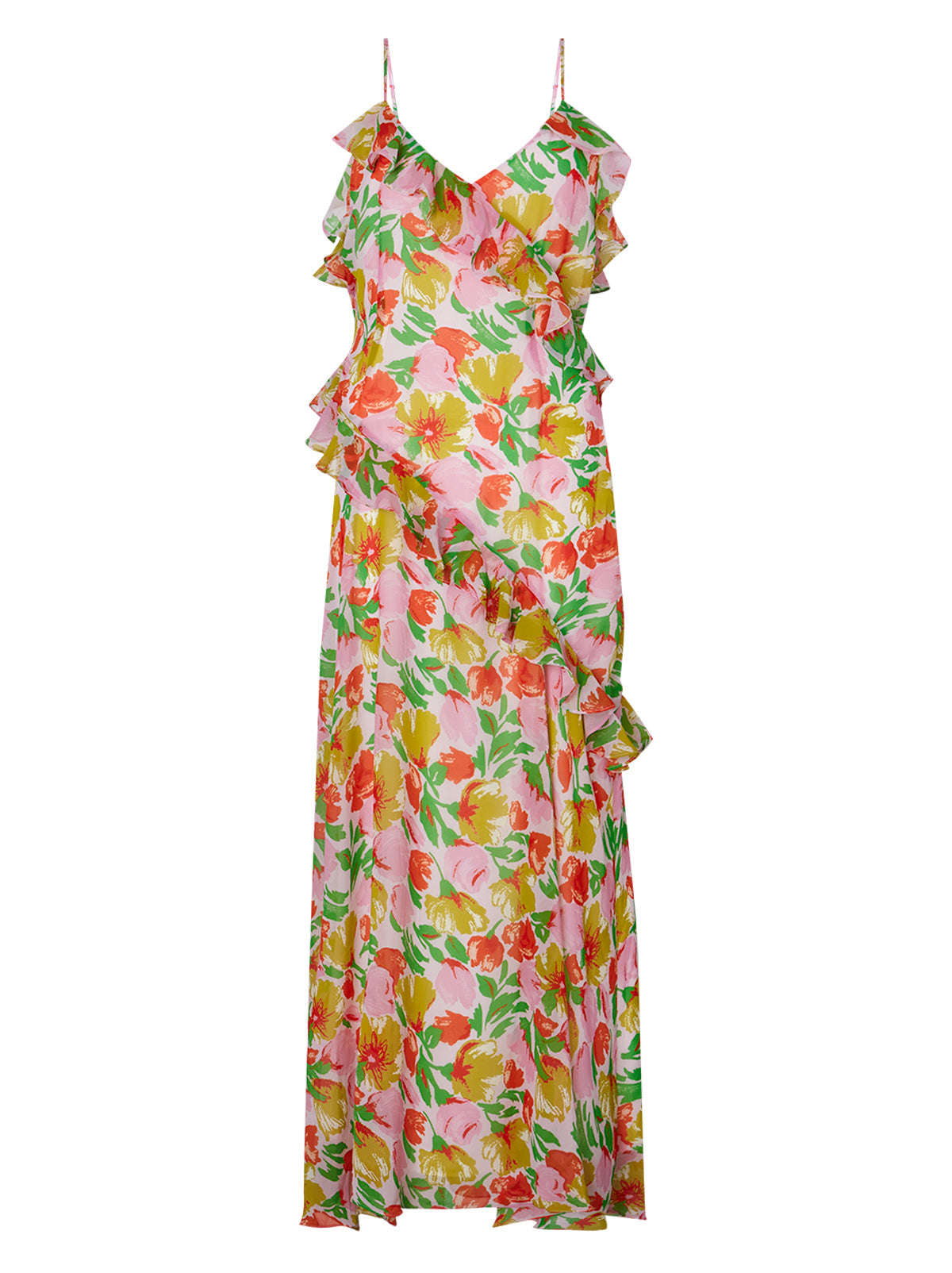 Aurelia Pink Garden Floral Maxi Dress