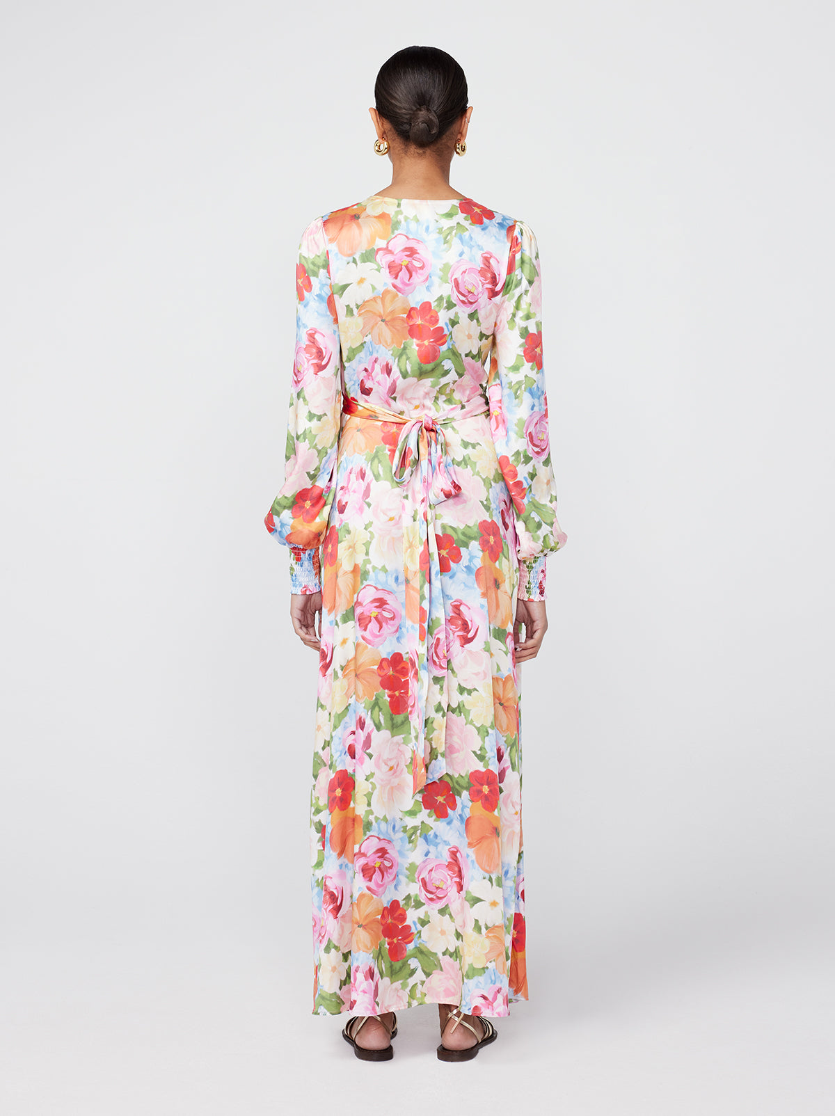 Aurora Painted Floral Maxi Dress By KITRI Studio
