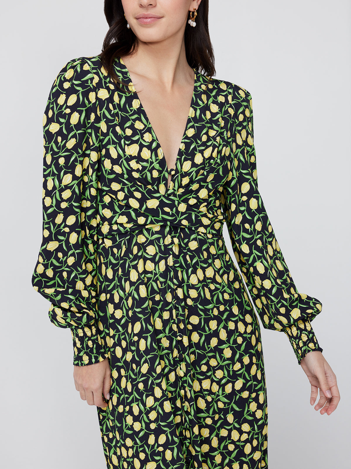 Tulip shop print dress