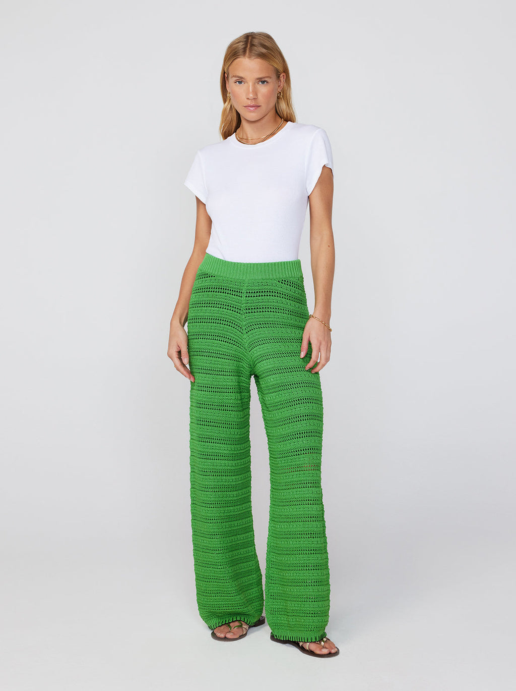 Taurus Knit Pant Set — Pea Green