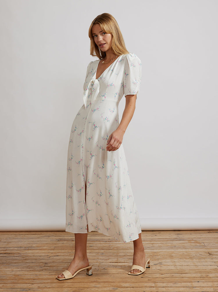 Bell Ivory Midi Dress By KITRI Studio