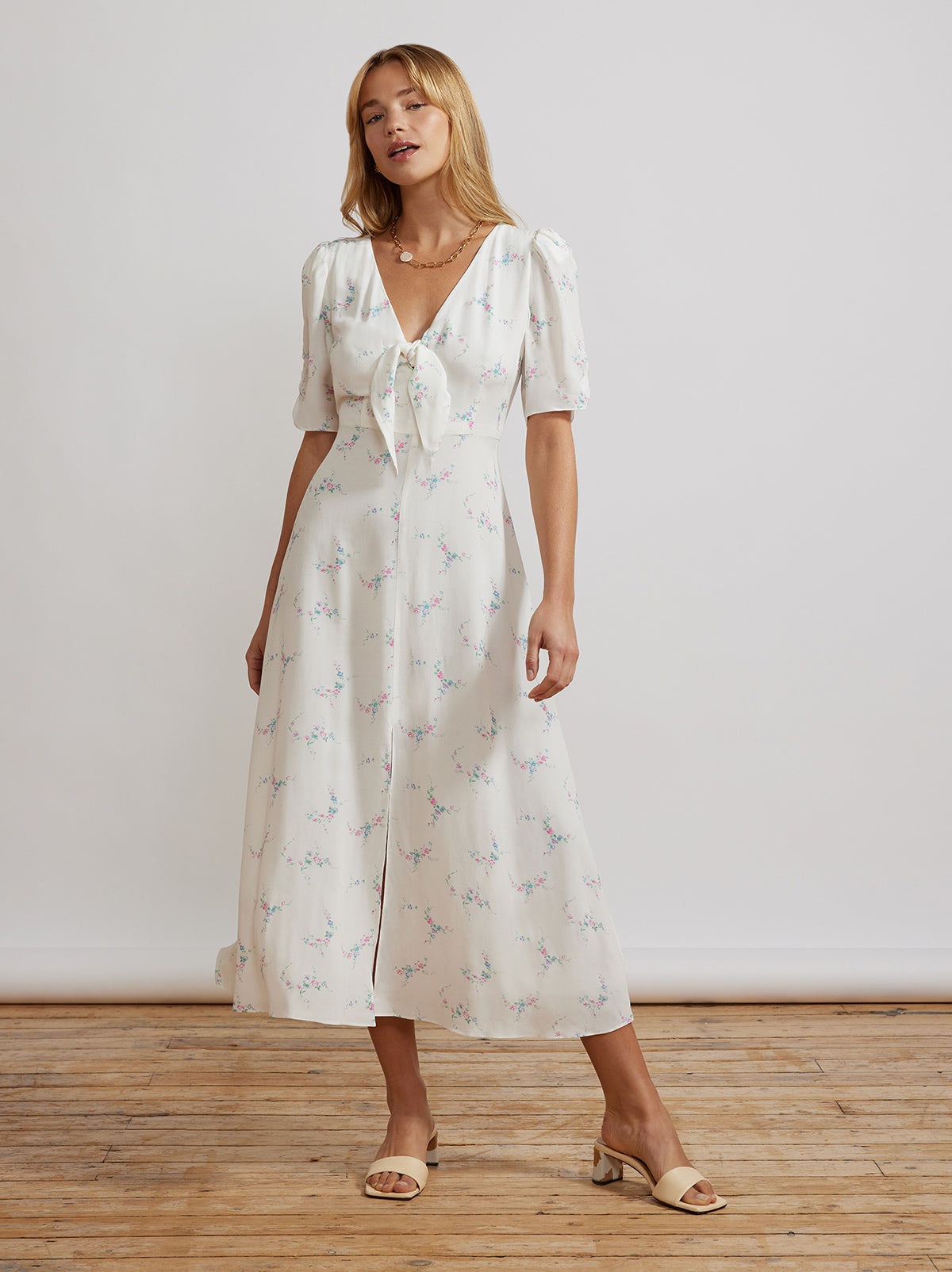 Bell Ivory Midi Dress By KITRI Studio