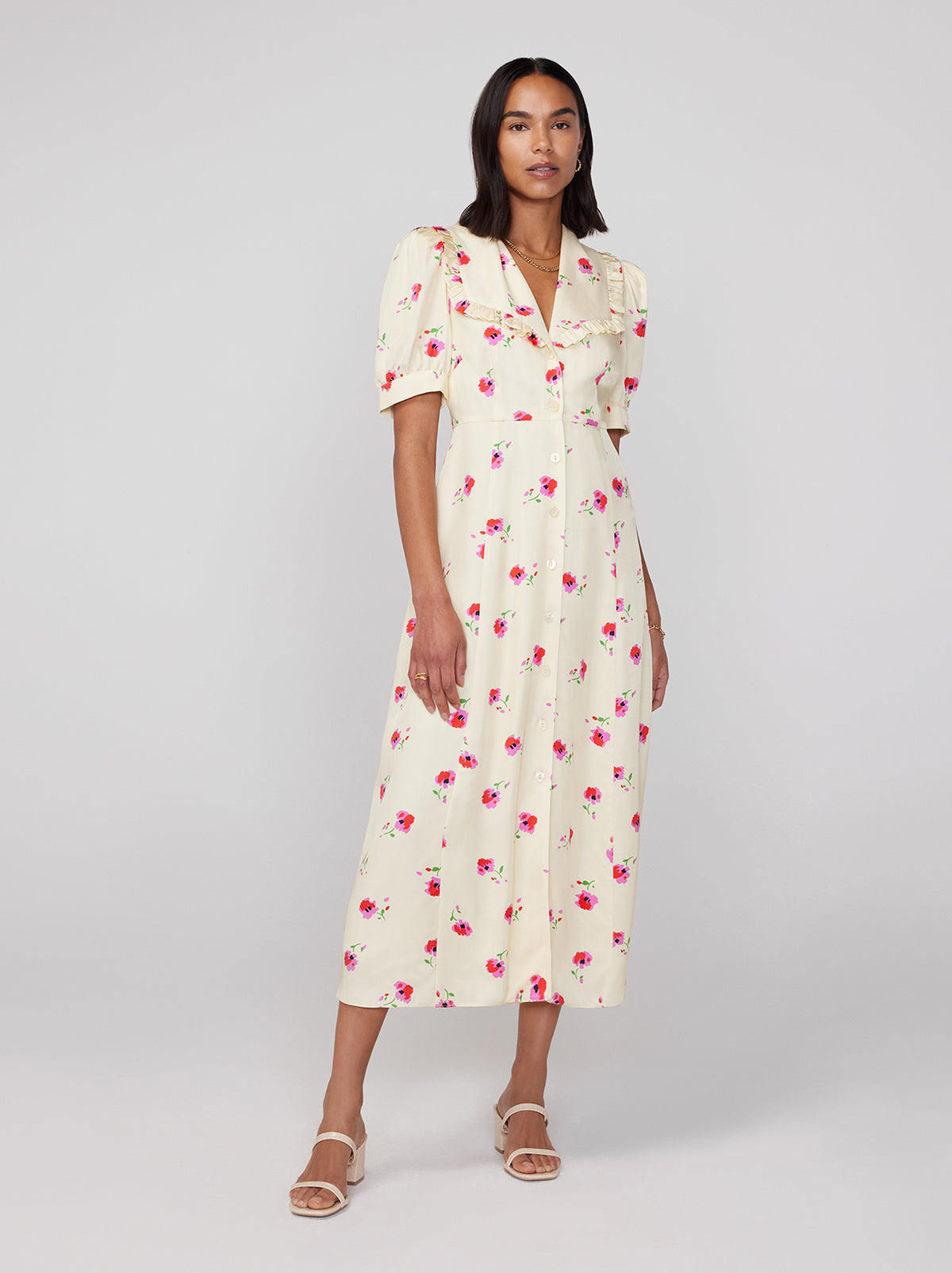 Floral print shop tea dress