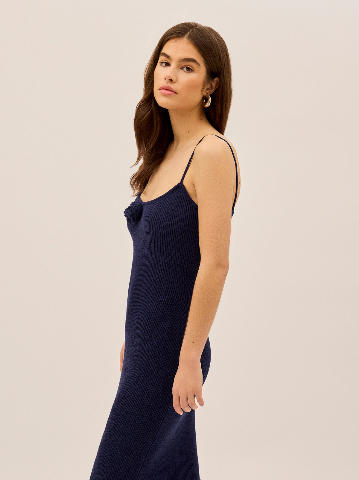 Betty Navy Knit Dress | KITRI Studio