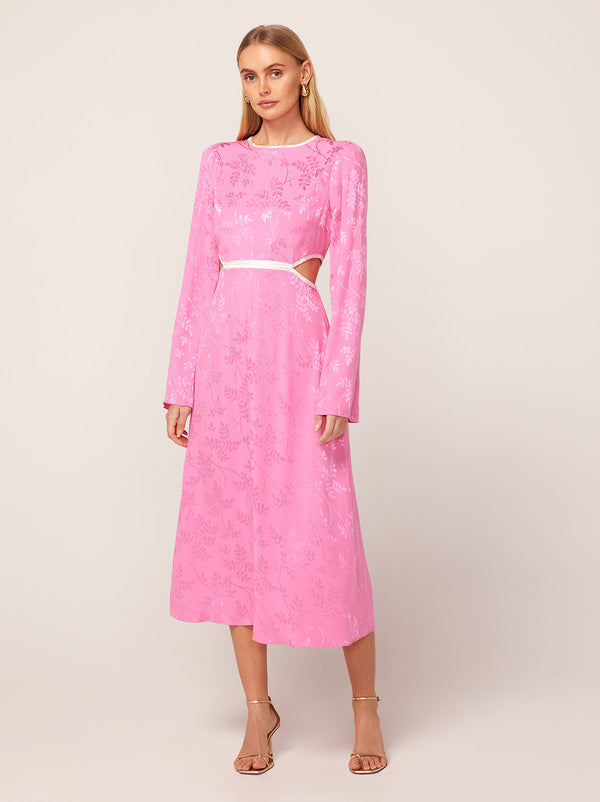 Blythe Pink Floral Shirt Dress