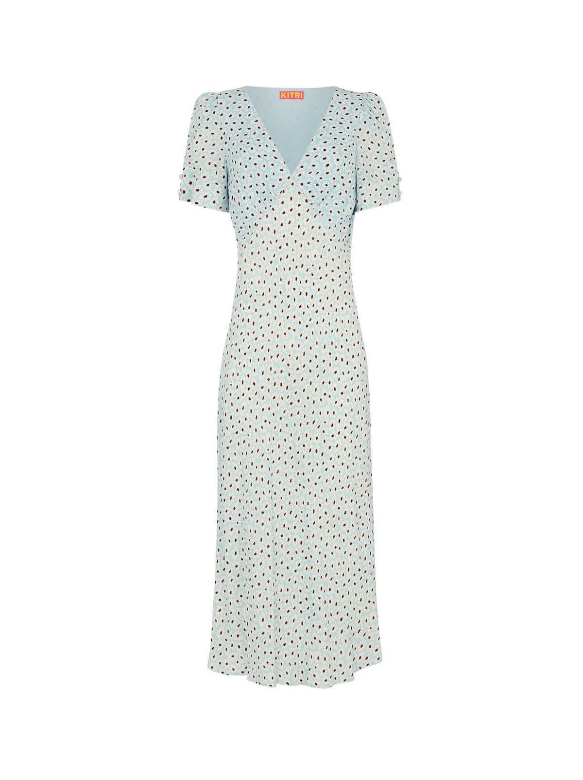 Brianna Blue Daisy Print Dress | KITRI Studio Brianna Blue Daisy Print Dress | KITRI Studio