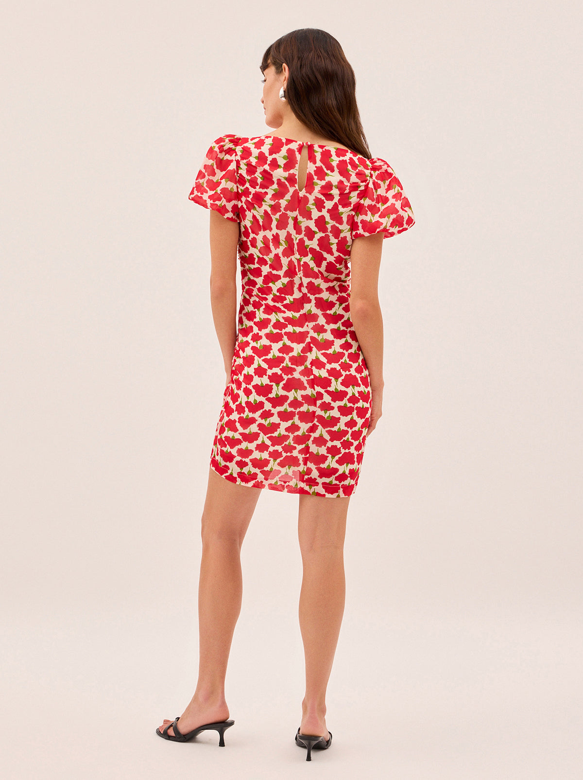 Caitlin Carnation Print Mini Dress By KITRI Studio