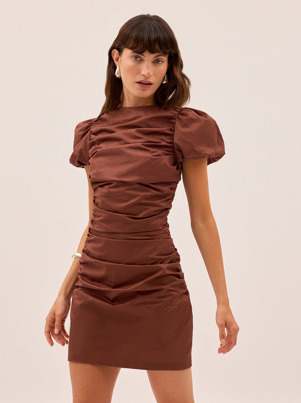 knee length dresses for ladies Caitlin Sienna Cotton Mini Dress