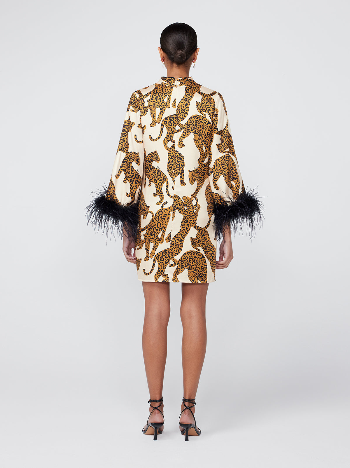Carlotta Leopards Print Mini Dress By KITRI Studio