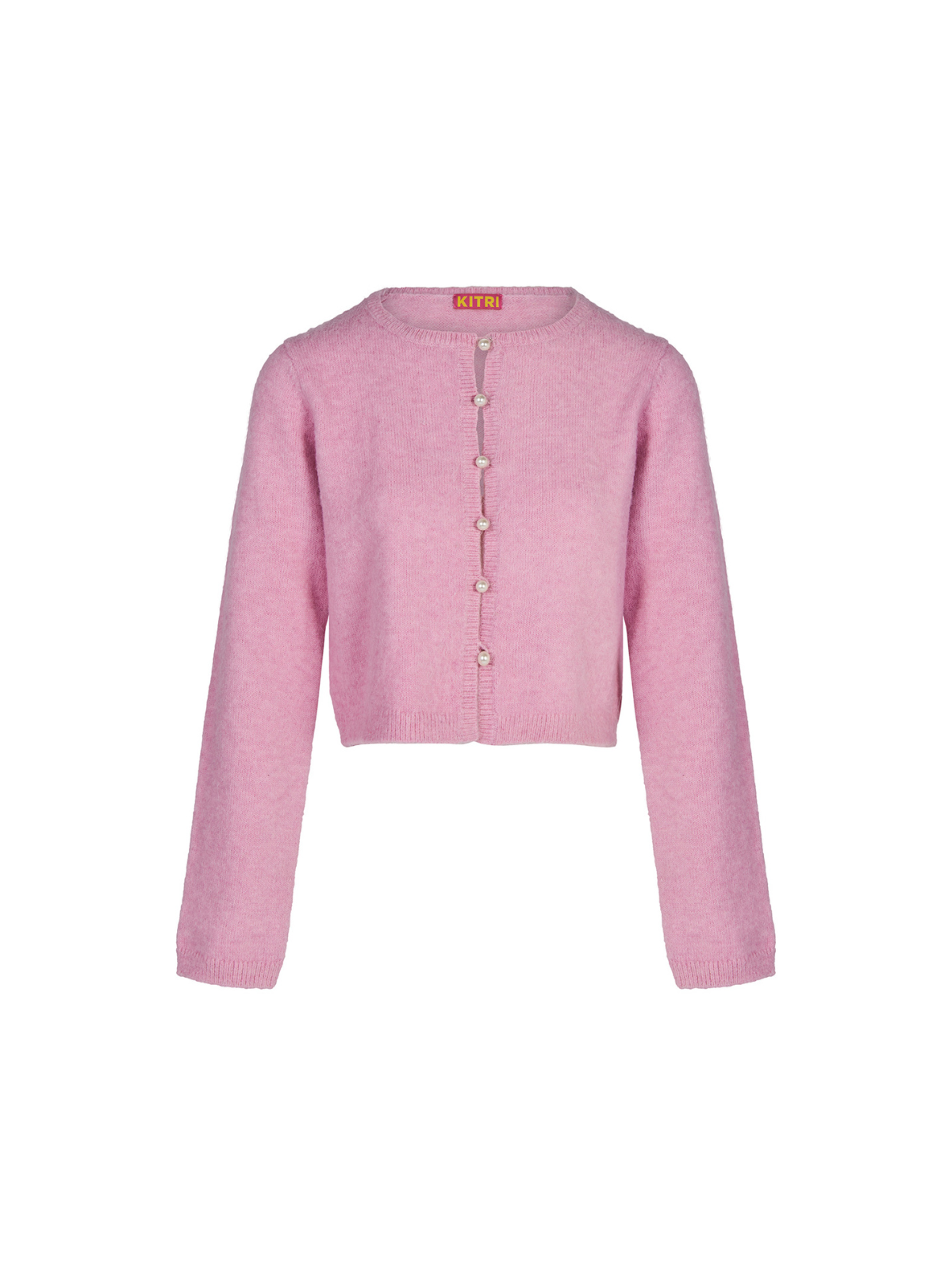 Carmel Pink Knit Cardigan By KITRI Studio