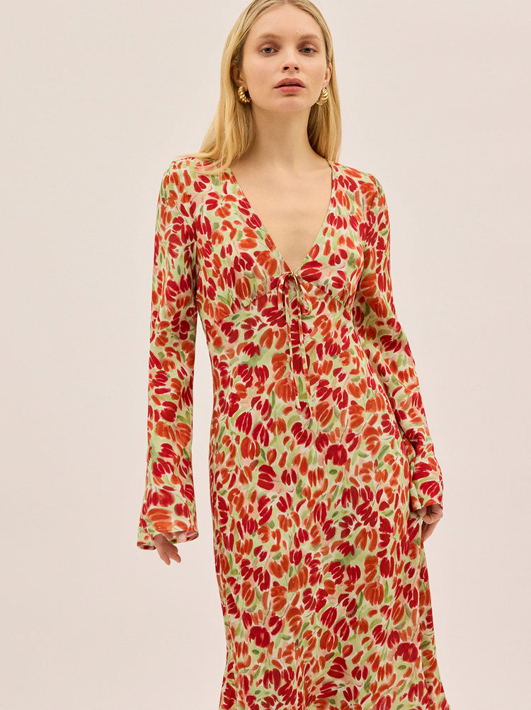 Carrie Tulip Print Dress By KITRI Studio