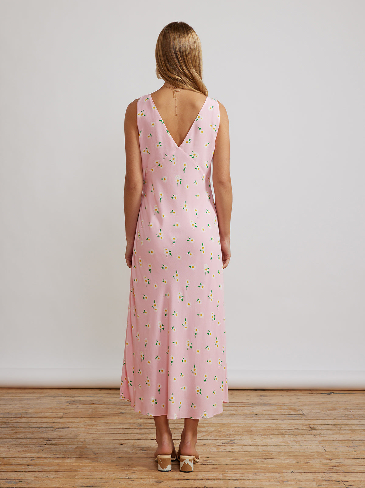 Claire Pink Daisy Slip Dress By KITRI Studio