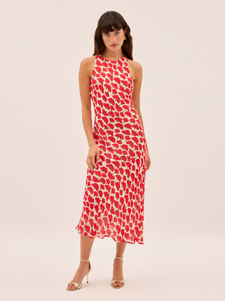Clarisse Carnation Print Dress By KITRI Studio