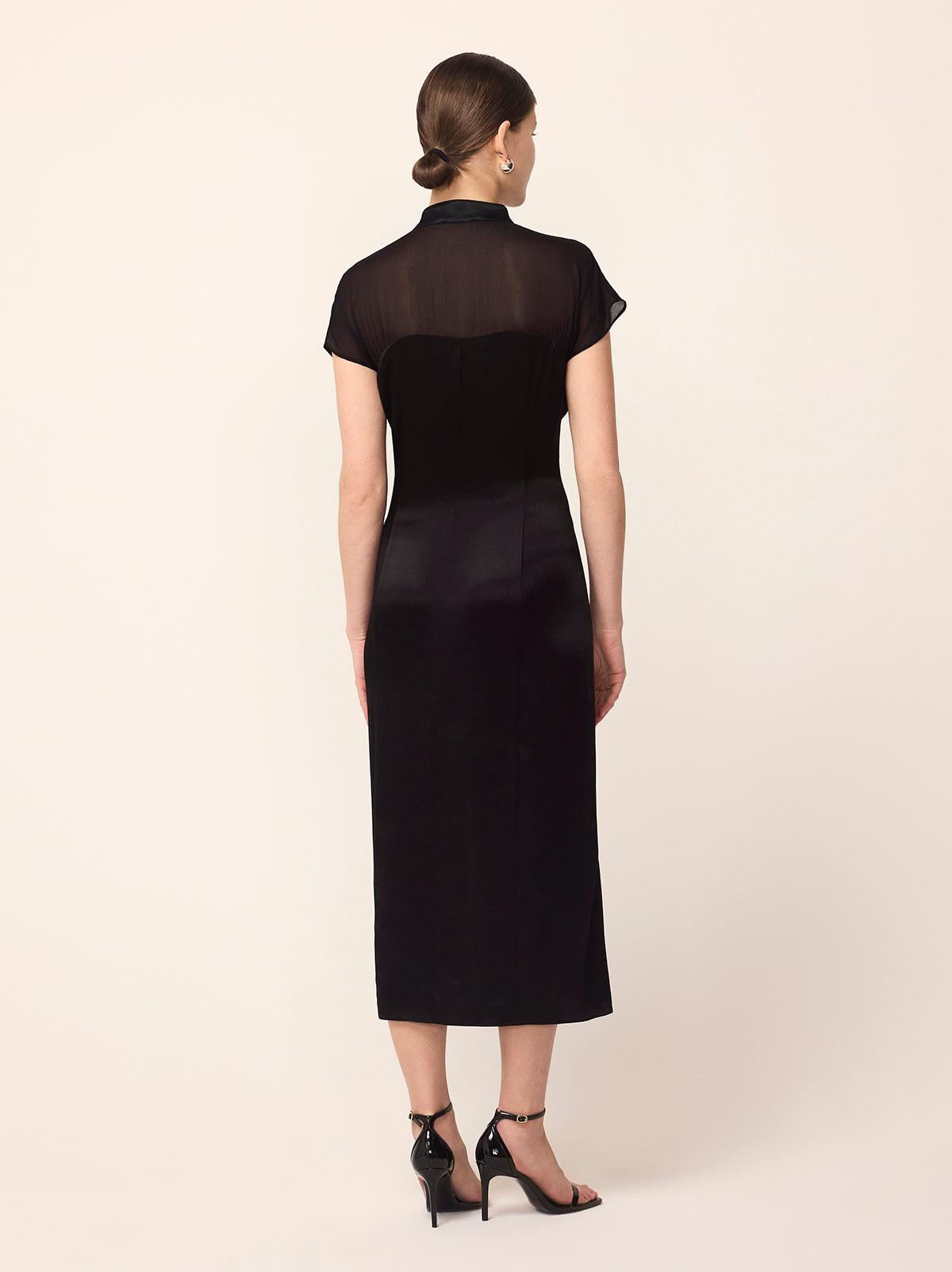 Clio Black Embroidered Midi Dress By KITRI Studio